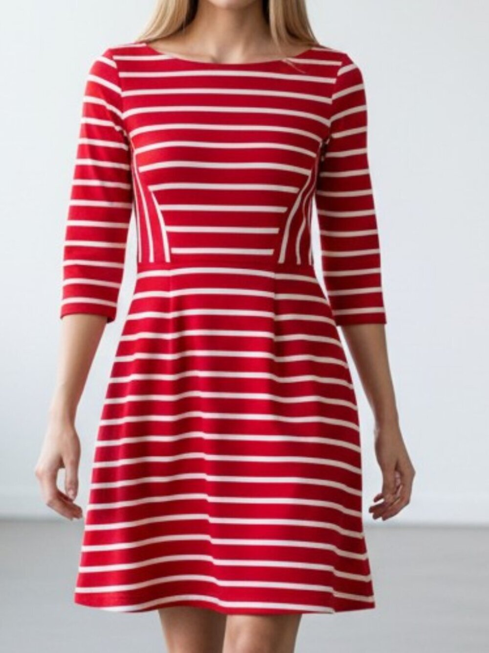 GAP striped cotton mini dress Womens Extra Small red white nautical preppy